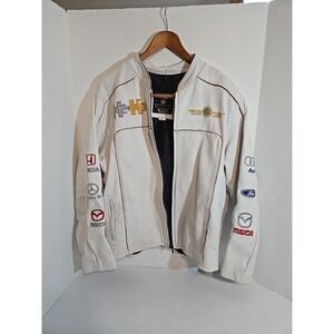 VINTAGE Rare Hummer Jacket Mens Large, Gold Class Leathers, H2, H3 Team Cart